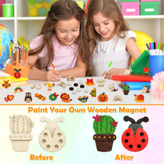 Worgree 48 colored pens for vibrant wood magnet designs