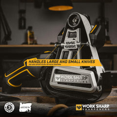WORK SHARP Ken Onion precision guides demonstrate accurate angle sharpening