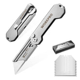 WORKPRO EDC folding knife with compact design for quick box cutting and everyday tasks.