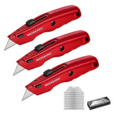 WORKPRO Premium Utility Knife with retractable metal frame for durable, precise cuts.