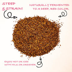 Worldwide Botanicals Organic Red Rooibos Tea from organic farms in South Africa for sustainable quality.