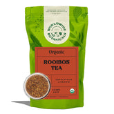 Worldwide Botanicals Organic Red Rooibos Tea – loose leaf, rich aroma and caffeine-free comfort.