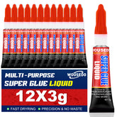 WOUSEDO 12-tube pack close-up showing easy, individual packaging for quick repairs.