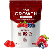 WOVOEO Lumin hair growth gummies bottle front view with berry chewy texture