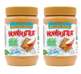 WOWBUTTER natural peanut-free creamy jar with smooth texture, ideal for toast.