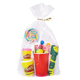 Wowfit clear bottom gusset bag showing cookies for display and freshness
