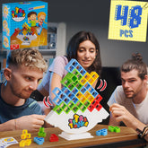 WOWNOVA Tetra Tower base provides stable foundation for exciting stacking play.