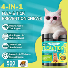 Woyamay cat chews served in a bowl for easy daily dosing.