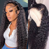 WPPIKK 22in lace front wig front view shows natural hairline for daily wear.