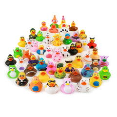 WQTHE 30-pack rubber ducks in bright bath-time colors for engaging play