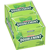 Wrigley's Doublemint 10-pack front view, convenient sharing on the go.