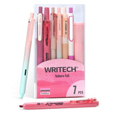 WRITECH pastel gel pens on notebook for smooth journaling and planning
