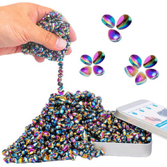 WSEJK 550pcs fidget beads close-up for tactile focus and stress relief.