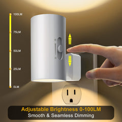WSKVEZZA wall-plug night light suited for bathrooms and kitchens.
