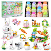 WuNian prefixed Easter eggs with building toys for imaginative, screen-free play.