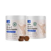 Wuffes 23-in-1 multivitamin bottle front view highlights packaging and product name for branding and trust