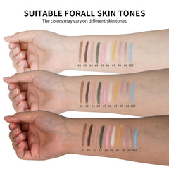 Wugbc Eyeshadow Stick Desert swatch demonstrates crease-resistant performance.