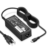 WUINTE 65W/45W USB-C charger front view for Acer Chromebooks with fast charging.