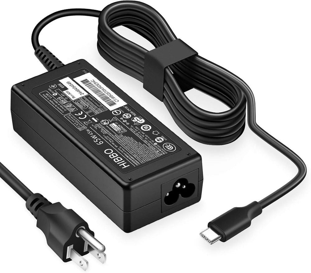 WUINTE USB-C charger with a compact body for travel-friendly charging.