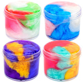 WUJYLY Galaxy Slime Kit with four vibrant colors for creative, mess-free play