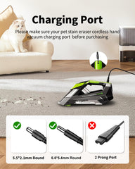WUKUR charger provides surge, over-current, over-voltage protections.