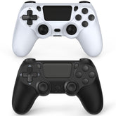 Wuthur PS4 controller front view in black and white for immersive gameplay
