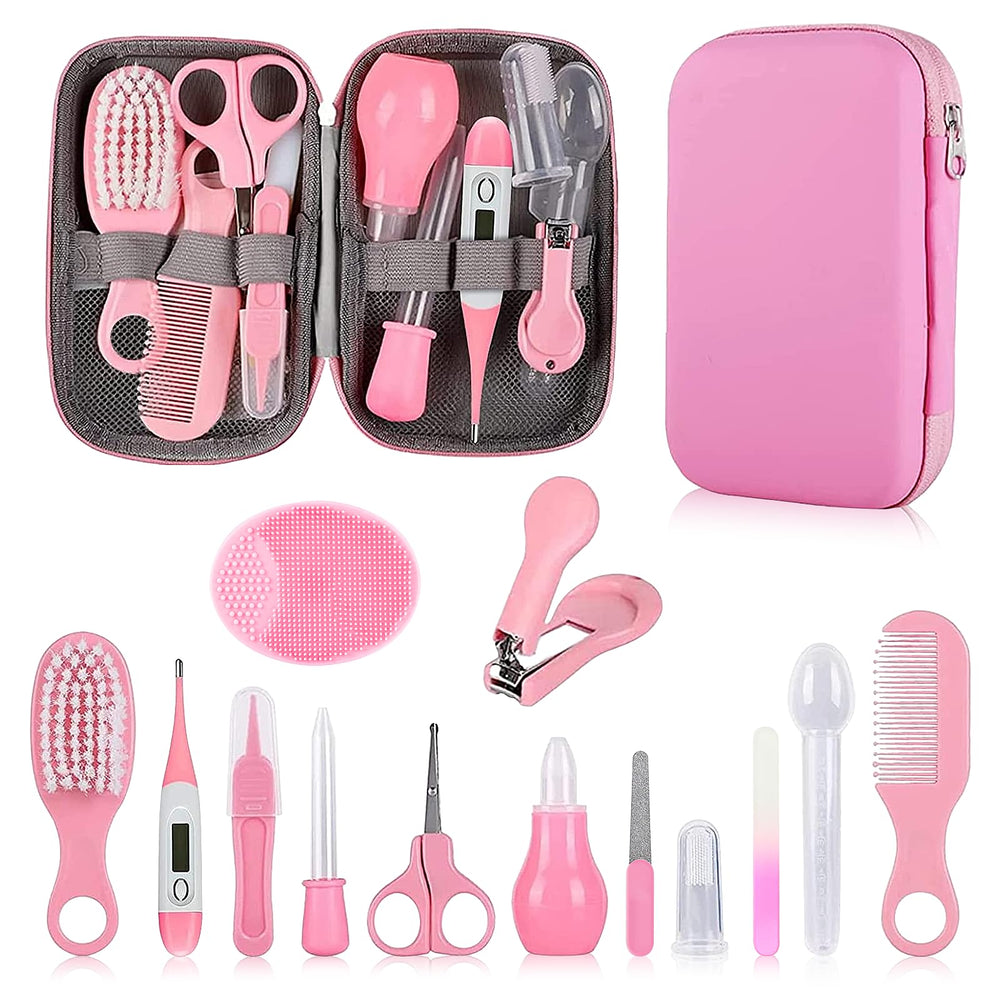 WXA Pink Baby Grooming Kit nail file for safe, smooth nail care on newborns.
