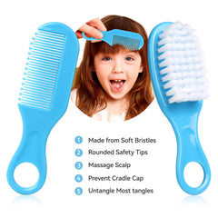 WXA Baby Hair Brush with soft bristles for gentle scalp massage.