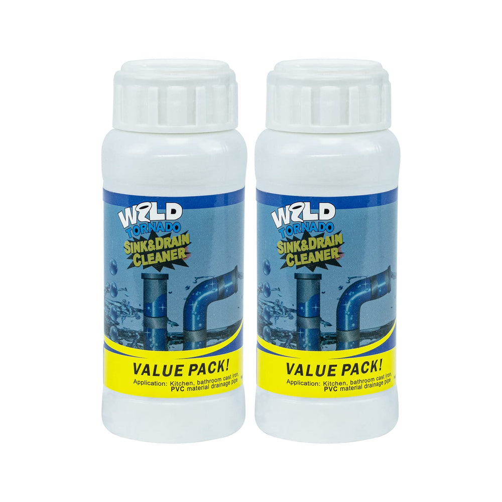 WYH Wild Tornado Pipe Dredge 2-pack for foaming drain cleaning.