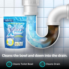 X-ALL stain-removal foam tackles odors and buildup safely.