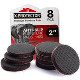 X-PROTECTOR non-slip pad 8 pcs on furniture legs for stability and floor protection
