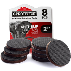 X-PROTECTOR non-slip pad 8 pcs on furniture legs for stability and floor protection