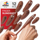 X-Protector rubber poop slingshot pack of 12 for indoor play and laughs.