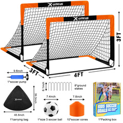 X-UMEUS pop-up goal ready for quick setup and transport