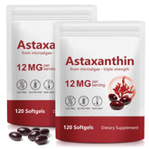 Xaarty 2-pack astaxanthin bottle display for antioxidant support and value.
