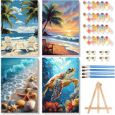 xackcme 4-pack framed canvas ideal for wall display and mindful painting.