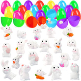 Xanllaxa Easter eggs filled with bunny toys for exciting hunts.