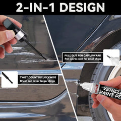 Xdotoar Pearl Black touch-up paint dries fast for quick road-ready results.