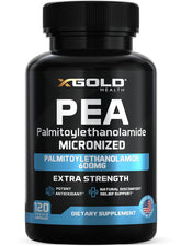 X Gold Health palmitoylethanolamide 600 mg bottle with capsules for daily comfort support