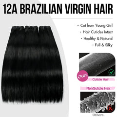 XIANYUN 12A bundles 18in straight deliver sleek length for elegant looks.
