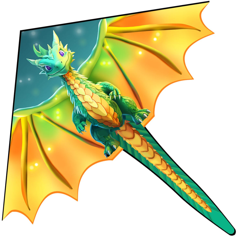 Xida Dragon Kite with 210T ripstop fabric for durable, easy setup.
