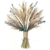 xin's convey 120pcs dried pampas grass bouquet for elegant table decor