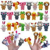 XIPEGPA 24pc finger puppets set for engaging storytelling and imaginative play.