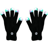 XISFORX 7-color LED gloves for vivid glow at performances