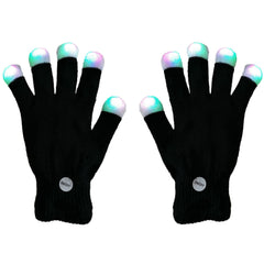 XISFORX 7-color LED gloves for vivid glow at performances