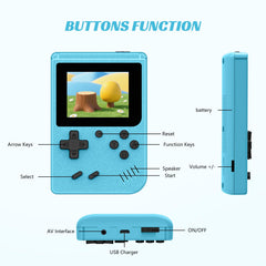 Xiskt mini retro handheld console ergonomic joystick design for precise control