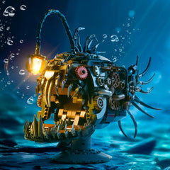 XITALAXU mechanical fish assembly with movable fins and jaw