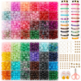 XJRLUK glass beads 8mm with 48 colors for bright bracelets