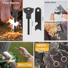 XKASE Survival Kit built-in compass aids navigation on trails