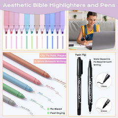 XKDOUS Bible Study Kit 90 tabs for color-coded notes